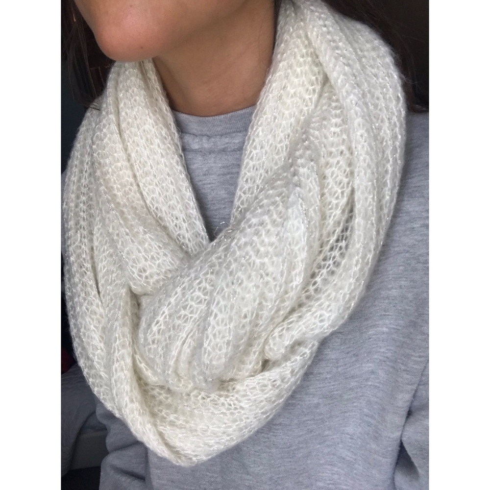 White Infinity Scarf